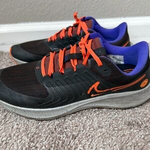 Nike Men's Black Orange Purple Athletic Running Shoes